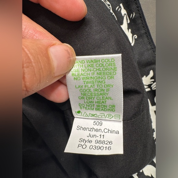 Lilly Pulitzer Crystal Black Late Night Toile Underlay Beaded Waist Dress - Picture 9 of 13